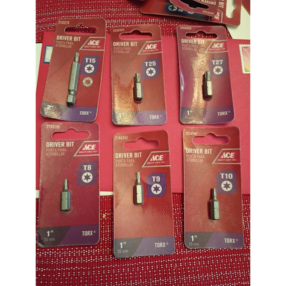 Lot of tips six tips bundle up and save T-8 T-9 T-10 T-15  T-25 T-27
